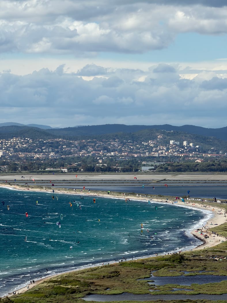 Vue du spot Almanarre